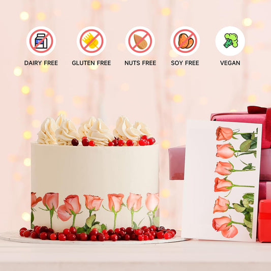 Premium Icing Sheets (8.3" x 11.7") for Vibrant Photo Cakes - 25 Pack