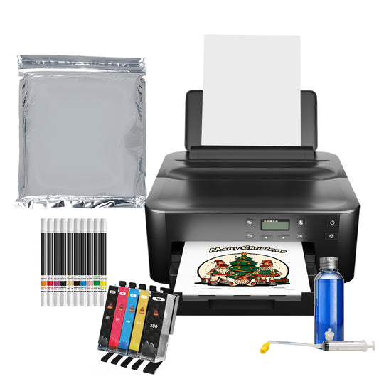 Cake Printer with Edible 280281 Ink Cartridges, 25 Icing Sheets, 10pcs Edible Markers & Cleaning Kit